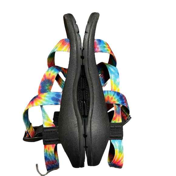 Chaco Z1 Ecotread Kids Tie Dye Strappy Sandals Size 3 Back to School - Picture 3 of 8